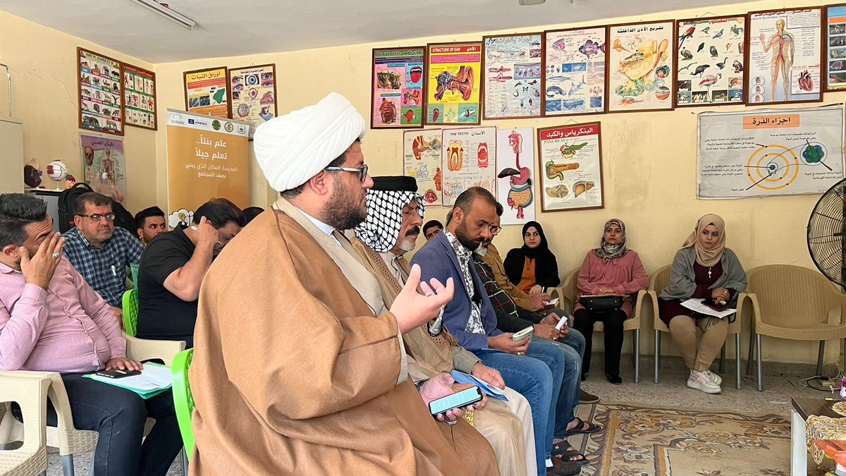 SOROUH_SSDF's tweet photo. 2/3
30 participants attended the session including the Head of the planning department in Rasafa3 DoE, community leaders/members, teachers, and parents. https://t.co/U79PxlHTmW