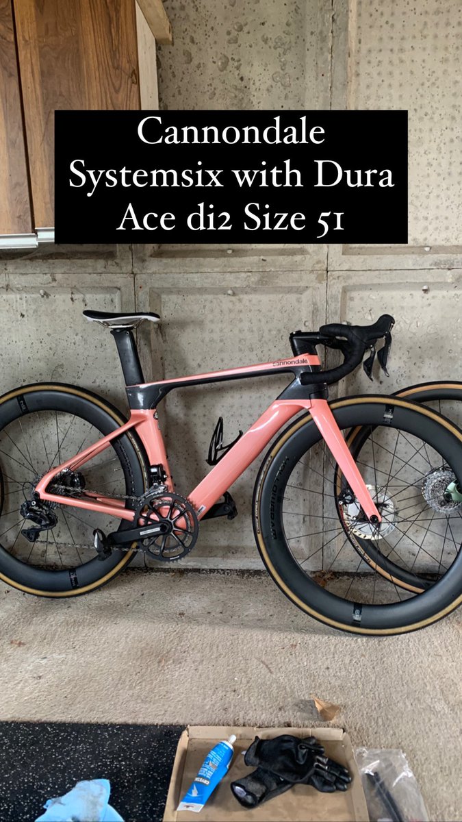 JaitkenRacer's tweet photo. The custom painted Systemsix in particular should be easy to spot, it has my logo on the top tube https://t.co/fKXgEsJ23B