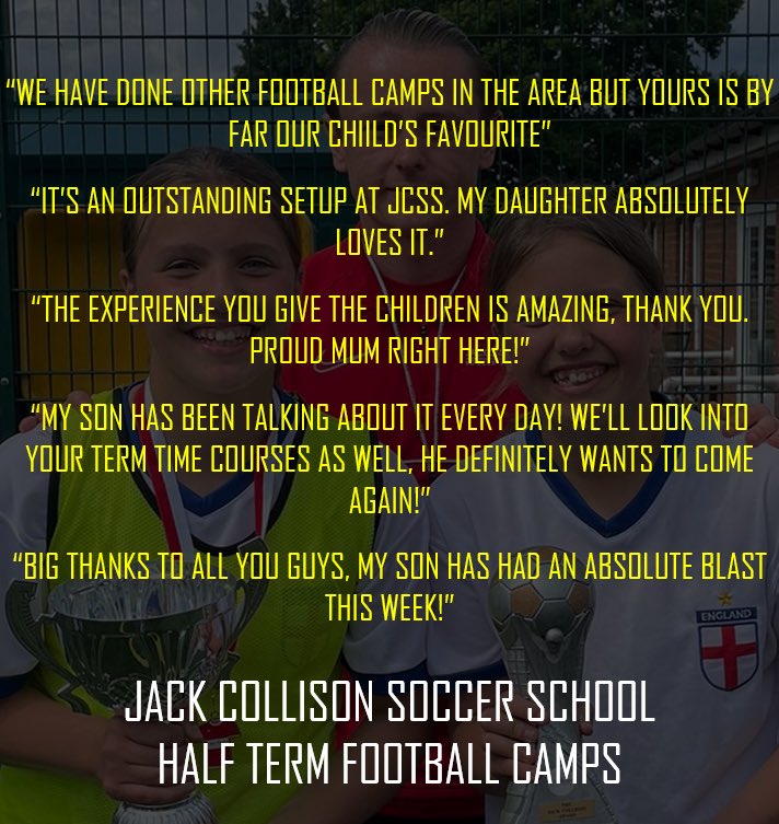JCsoccerschool's tweet photo. 🎄🎁⚽️ JCSS CHRISTMAS CAMP! ⚽️🎁🎄

2 days, inside, plenty of football, a present for every child and as always lots of FUN! Book your place NOW!⚽️🎁🙌🏼

👉🏼👉🏼👉🏼 https://t.co/4xkzqg3Qhw 👈🏼👈🏼👈🏼

#JCSS #footballcamp #halftermfun #halftermactivities #thebest https://t.co/8wtxaRZ5IK