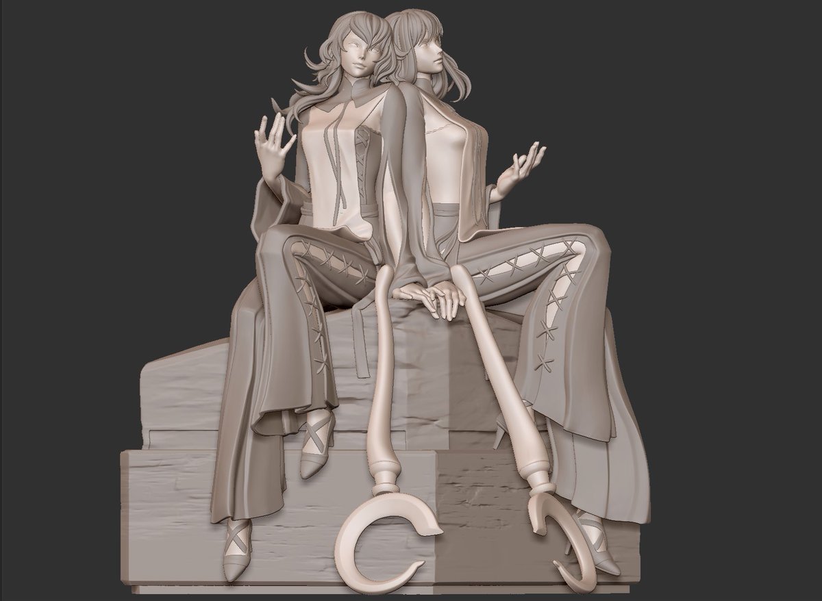 MofuCrafts's tweet photo. #zbrush  #NieR #Popola #Devola 
https://t.co/d6DW3ADmVh https://t.co/onTAp9pXaD
