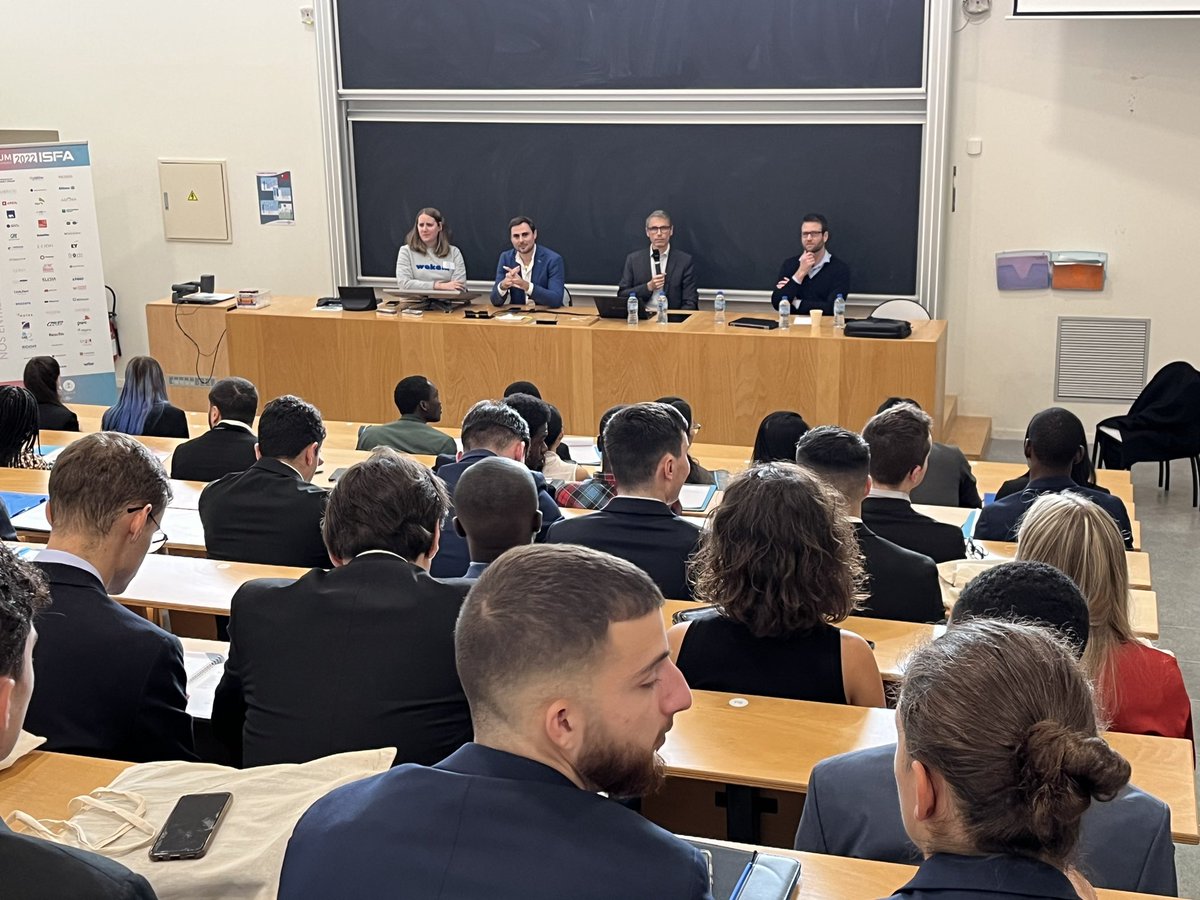 #ForumISFA 2022 
Table-ronde autour des produits #assurance, de la souscription, de la tarification. 
Avec des #actuaires de @mutuellemotards, @MercerFrance, <a href="/hello_wakam/">Wakam</a> &amp; <a href="/GroupeAPRIL/">Groupe APRIL</a> 
#actuariat #statistiques