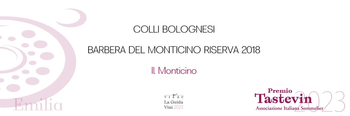 Il tastevin #aisitalia di #vitae2023 dell'Emilia <a href="/aisemilia/">AIS Emilia</a> va al Colli Bolognesi Barbera del Monticino Riserva 2018 de <a href="/IlMonticino/">Il Monticino</a>
