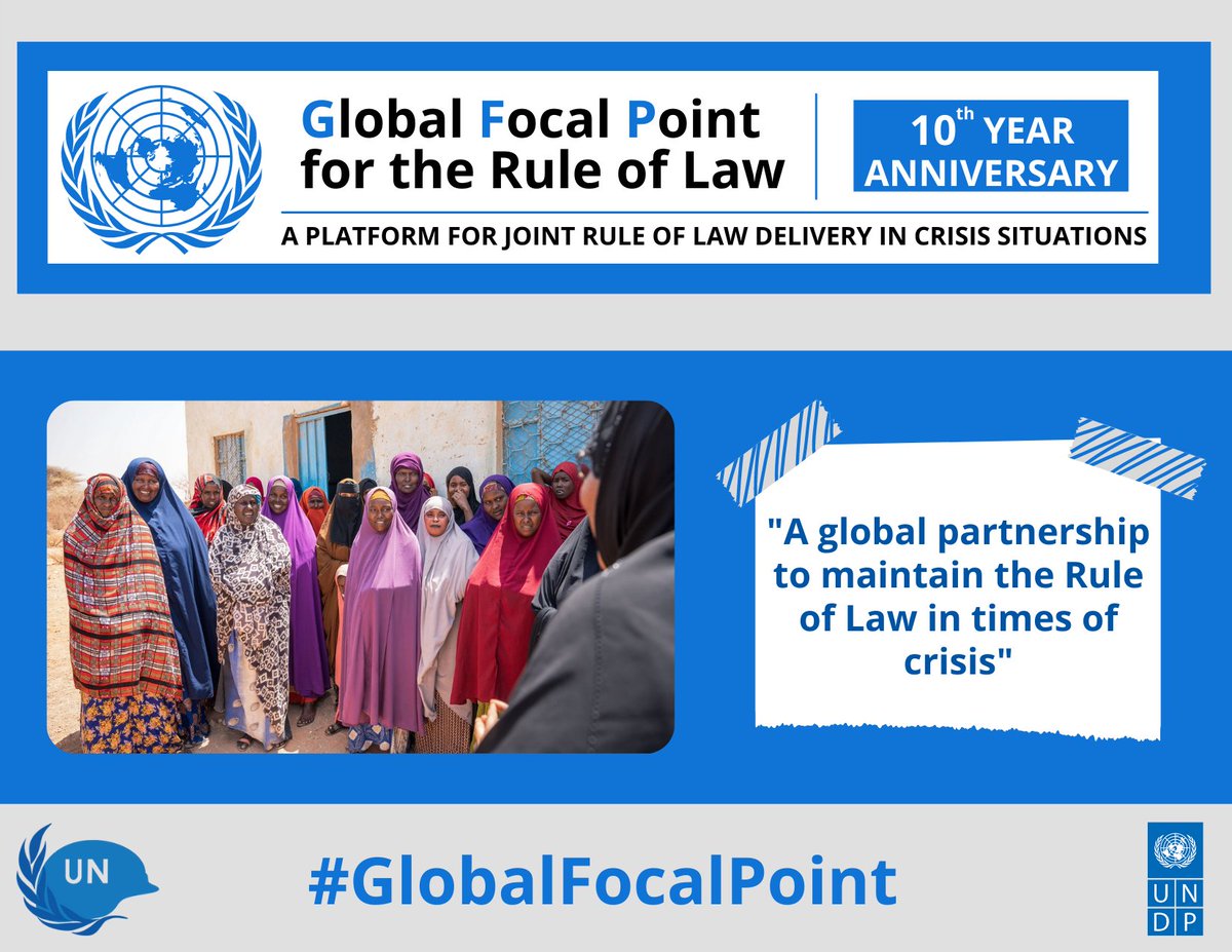 UN_OROLSI's tweet photo. Partnerships are key to the success of peacekeeping operations and sustaining peace.
The #GlobalFocalPoint assists in the coordination and promotes the #OneUN approach. #RoL4Peace
Learn more: https://t.co/Erx9SVN3Wc https://t.co/nctfg5p3el