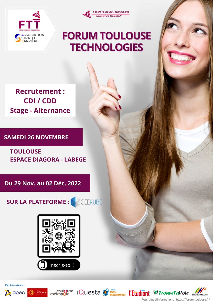 VAL SOFTWARE participera au forum Toulouse Technologies
🗓 28/11/2022
📍Diagora - Labège

Nous avons hâte de vous rencontrer!

#iciçarecrute #recrutement #Toulouse #VALSoftware #logiciels