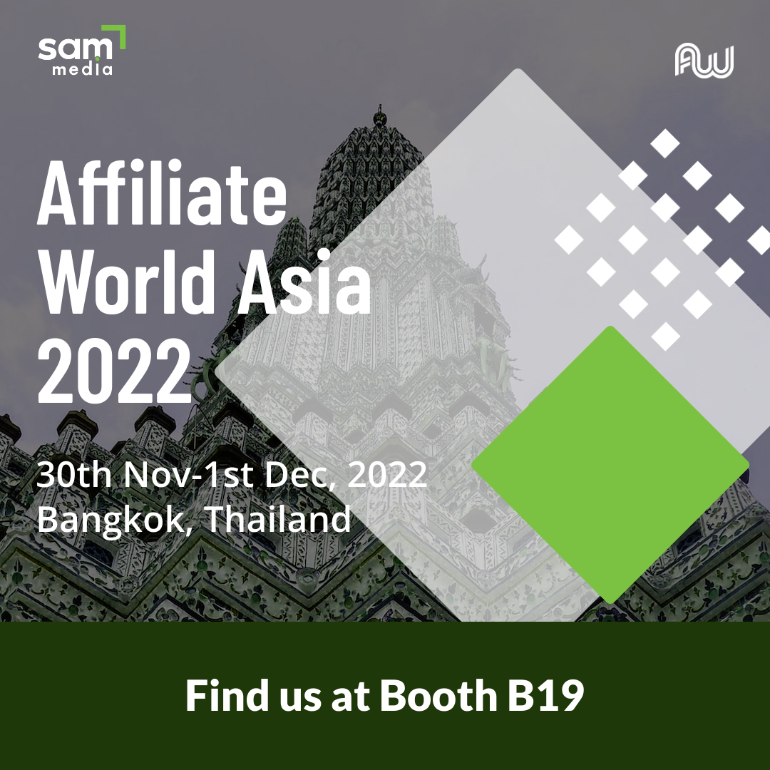 We will attend Affiliate World Conferences Asia in Bangkok. Meet us at booth B-19. Contact us to set up a meeting: marketing@sam-media.com. #goodtoseeyouagain #directadvertiser #mobilecontent