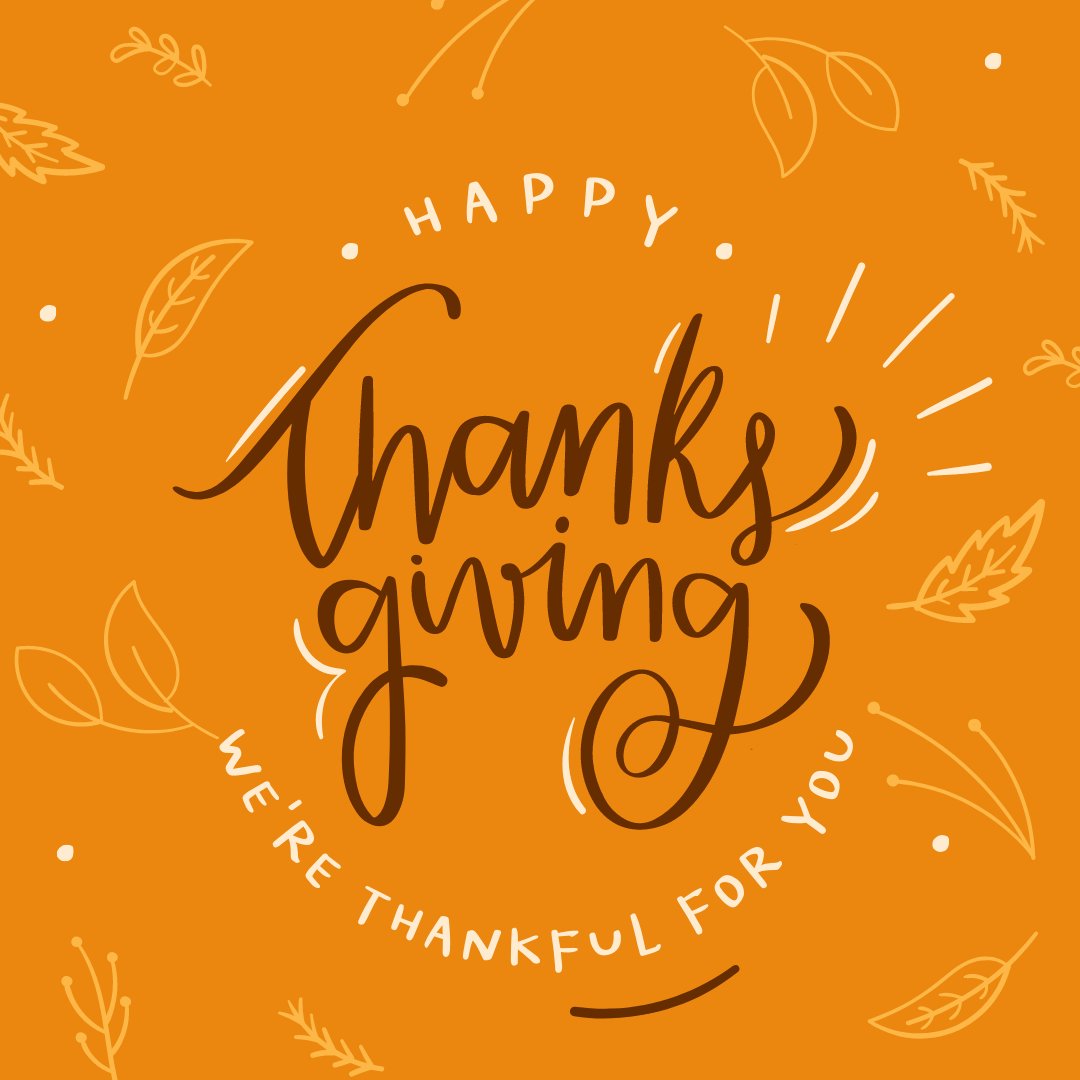 We're thankful for each of our FINtastic members! 🧡#HappyThanksgiving