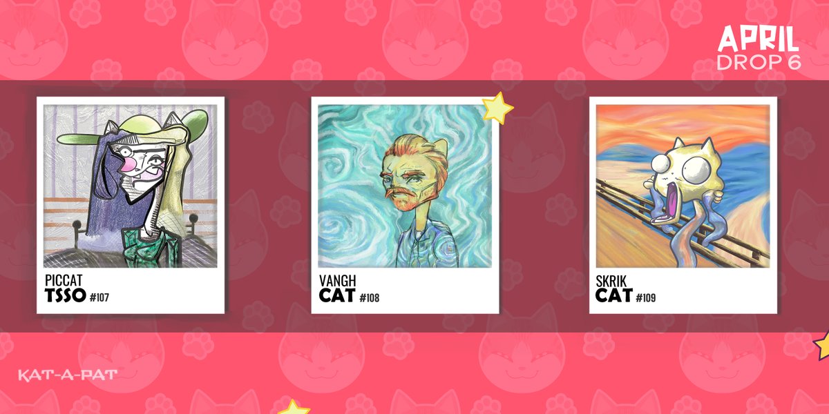 ⚠️Remember⚠️ Dropping day at 20:30 UTC+1

🎨Today is a most artistic drop, and the one I've had the most fun creating.

😊I hope you like it!
Have a nice afternoon

#nftcommunity #opensea #potatocatminted #nftcollections