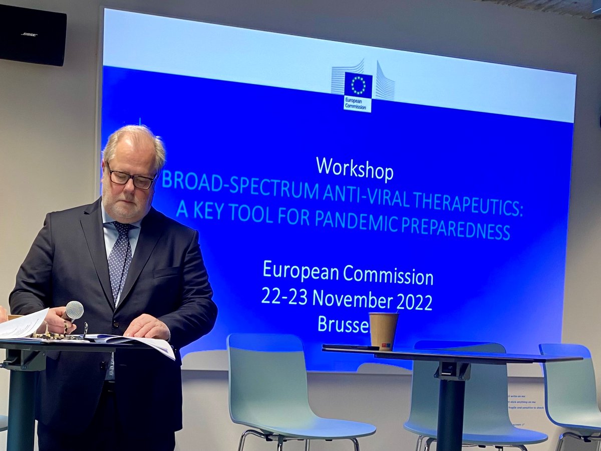 EU HERA (@ec_hera) on Twitter photo On 2⃣2⃣ and 2⃣3⃣ November, HERA & <a href="/EUScienceInnov/">EU Science & Innovation 🇪🇺</a> organised a multidisciplinary workshop on broad-spectrum antivirals to discuss an end-to-end approach for the development, availability and access of broad-spectrum antivirals to fight future pandemics. 
Curious to learn more? 👇 On 2⃣2⃣ and 2⃣3⃣ November, HERA & <a href="/EUScienceInnov/">EU Science & Innovation 🇪🇺</a> organised a multidisciplinary workshop on broad-spectrum antivirals to discuss an end-to-end approach for the development, availability and access of broad-spectrum antivirals to fight future pandemics. 
Curious to learn more? 👇