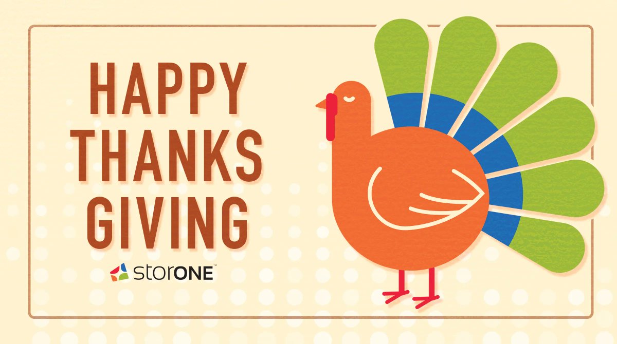 StorOne_Inc's tweet photo. Happy Thanksgiving from the StorONE family to yours! https://t.co/YLiah1Bbbz