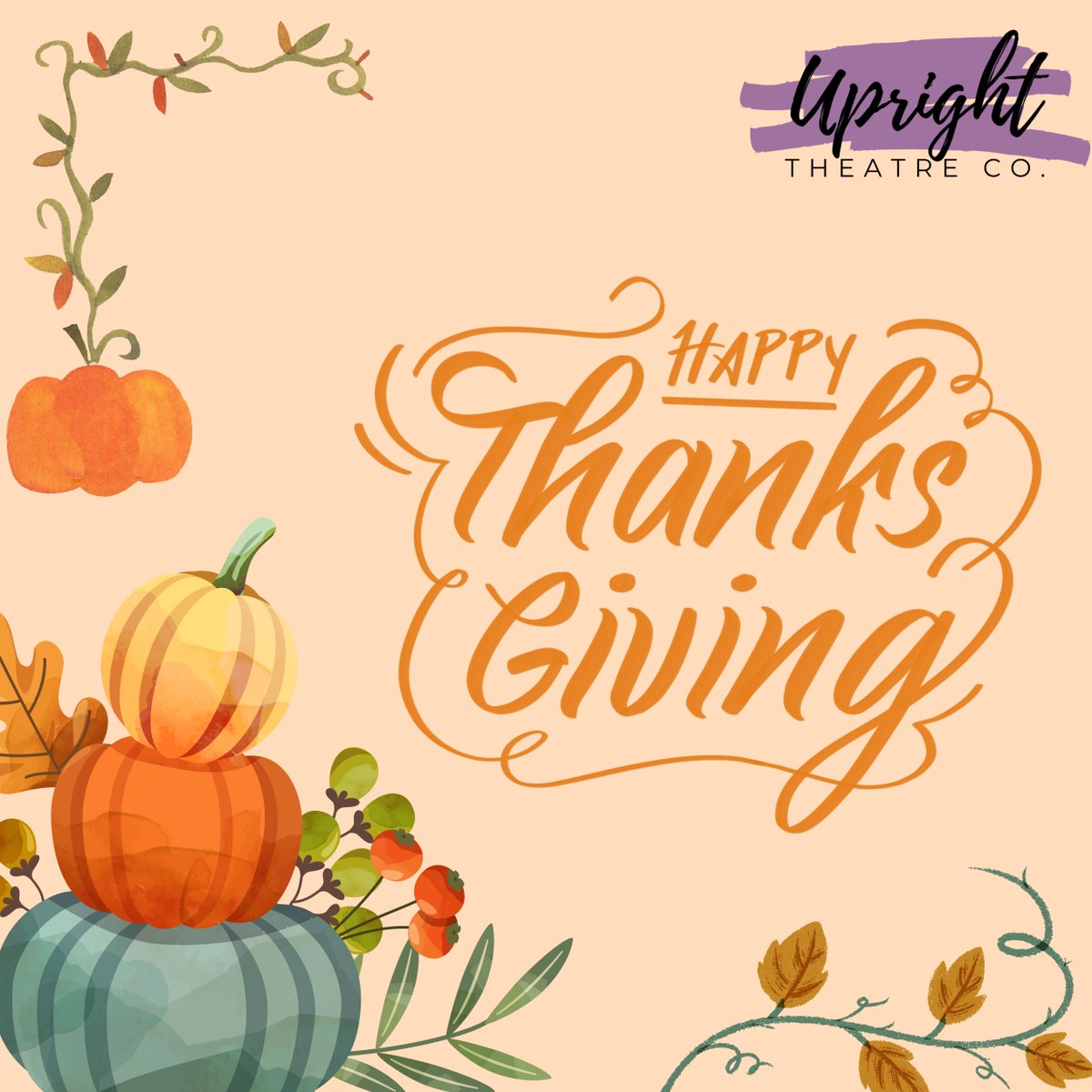 enterupright's tweet photo. We are so thankful for all of the wonderful artists, students, parents, volunteers and community members that we get to work with. Happy Thanksgiving from our family to yours! https://t.co/9pLj9UsqzK