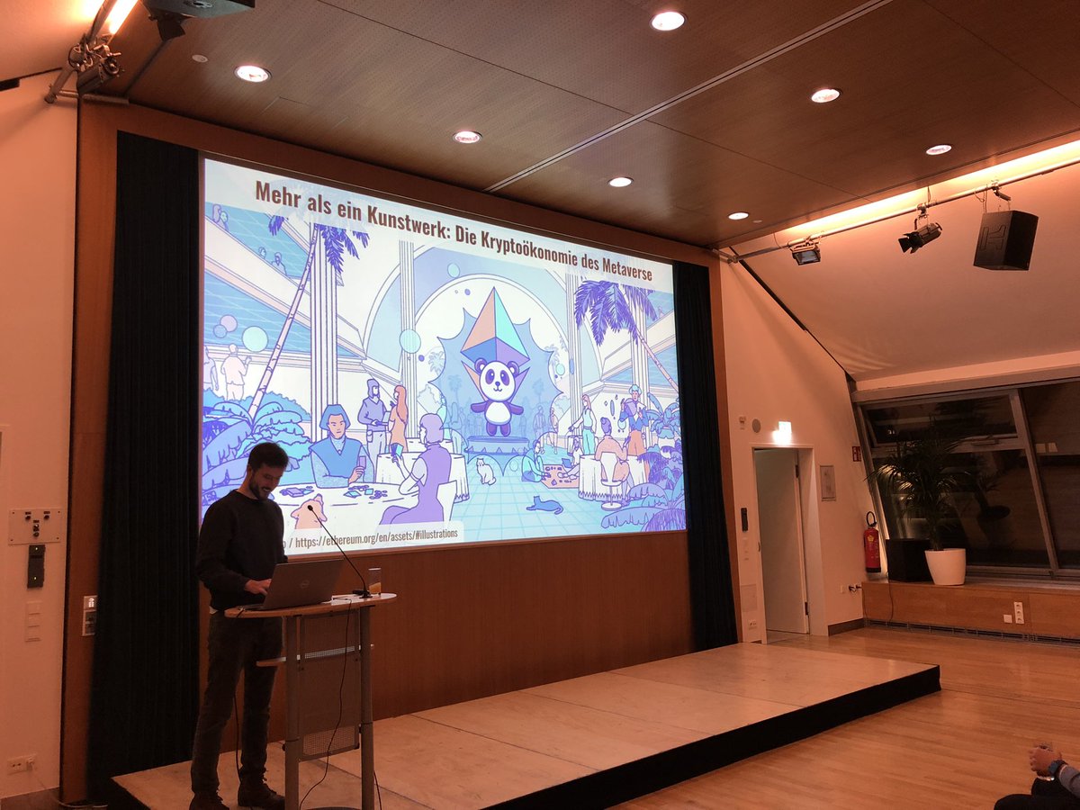 Teil 2 beginnt mit Jakob Hackel und:

Mehr als ein Kunstwerk: die Kryptoökonomie des Metaverse

#itlawsymp22 #nft