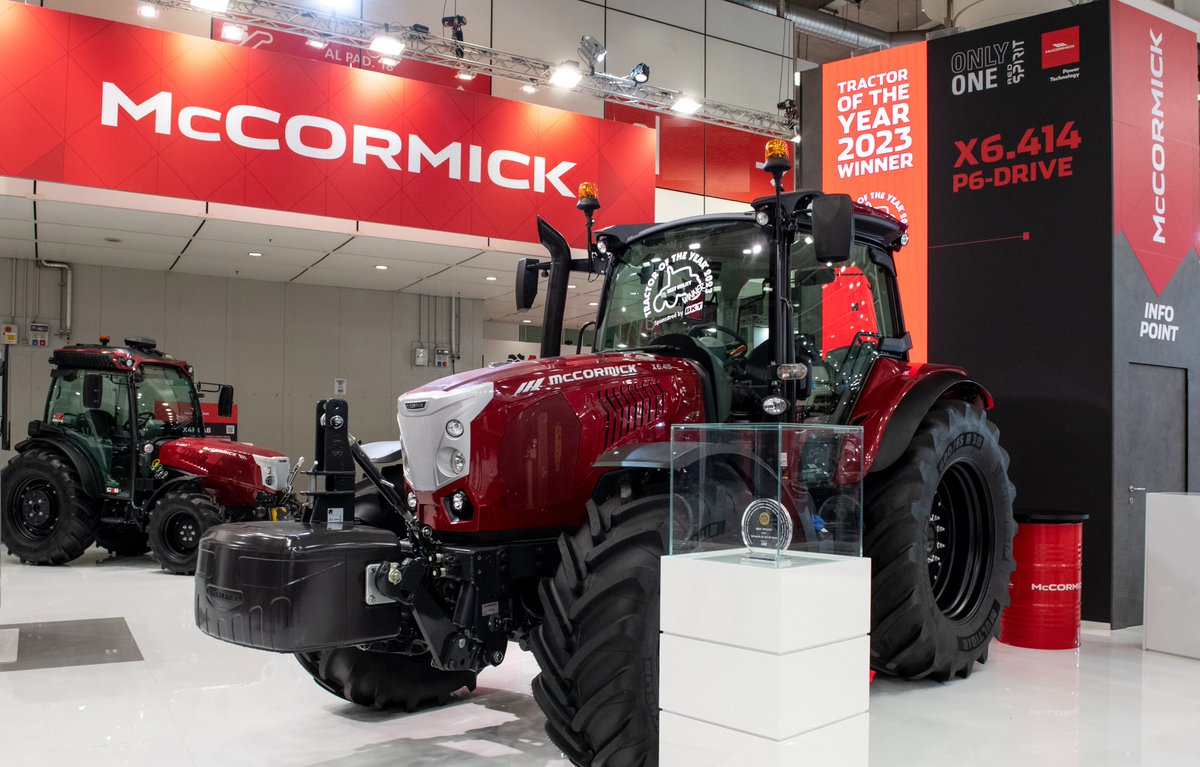 ArgoTractors's tweet photo. "It's with great pride and satisfaction that we acknowledge this significant recognition within an event that remains the most important in the industry ".
-Valerio Morra, #ArgoTractors' President for 2023 @tractoroftheyar award to #McCormick X6.414 P6Drive in the #BestUtility. https://t.co/HaJQgUzTli