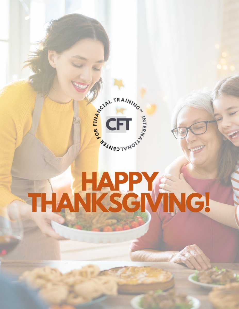 Happy Thanksgiving from the CFT Team! 🦃 

Note: The CFT office will be closed on Thursday, November 24th and Friday, November 25th in observance of the Thanksgiving holiday. You can still register for courses online!  Thttps://conta.cc/3XqtyZB
conta.cc/3U3aXQy