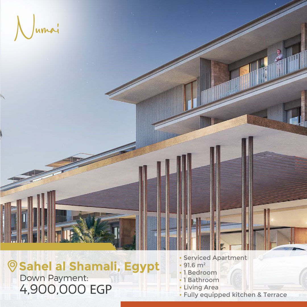 Breathtaking fully furnished one bedroom serviced apartment in Egypt's amazing Sahel Al Shamali (North coast)! Special price until the 30th of November 2022! Rare opportunity.
 
📞 For more details contact us on: +971 525352828
 
REF#: NM-EGS-11-1
 
#NumaiRealEstate #RealEstate