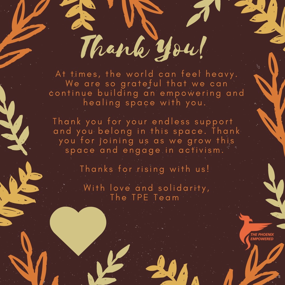 TPEmpowered's tweet image. We want to acknowledge that holidays can be difficult for folks. It is also crucial to uplift the indigenous experience and related mental health resources. Thank you for creating this community with us ❤️