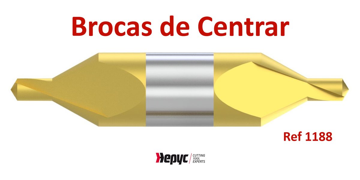 Hepyc's tweet photo. #Brocas de Centrar, sirven para realizar los puntos de centrado de un eje para facilitar su #torneado o #rectificado. Tenemos en catálogo una amplia gama en HSS, HSSCO y Metal Duro Integral, especiales para máquina CNC. Desde diámetro 1.00 hasta 20.00 👉 https://t.co/YRofxJpq0m https://t.co/S8d34ih91W