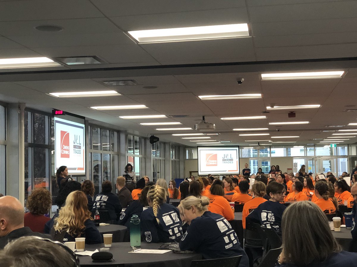 Getting started here at <a href="/NAIT/">NAIT</a> with some guest speakers! #jill2022 #womenintrades