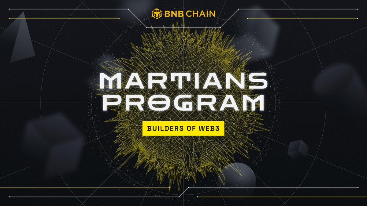 If you can't go to Mars, Mars can go to you. 👽 Became a real Martian by joining the <a href="/BNBCHAIN/">BNB Chain</a> Martian program.
 
<a href="/BNBChainMartian/">BNB Chain Martians</a> aims to develop the ecosystem by presenting engaging opportunities for its members.
 
Apply here➡️jobs.lever.co/binance/7400f6…
 
Who can apply &amp; why⬇️
