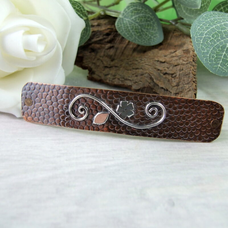 BoostersTbch's tweet photo. A lovely Hair Slide by @MaxinePring. This Copper Barrette with Scroll and Flower and Leaf Detail would make a lovely gift https://t.co/17M02dL5Gr
#tbchboosters #giftsforher #barette #hairaccessory https://t.co/BebVPw16N2