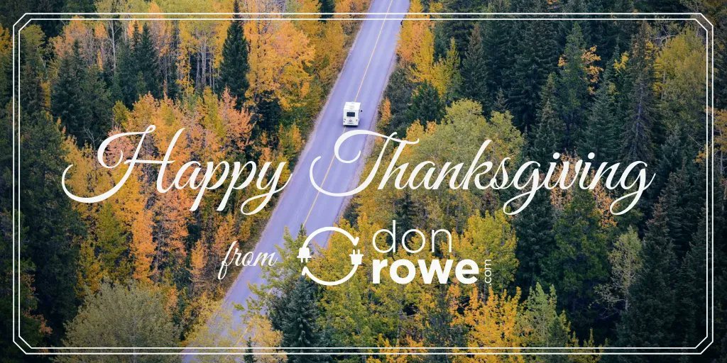 DonRoweCom's tweet photo. Happy Thanksgiving from all of us at https://t.co/XE8jrKH7Uy! 

We will be back on Monday, 11/28 to assist you with all of your #PowerInverter needs. https://t.co/BfraiLmCur