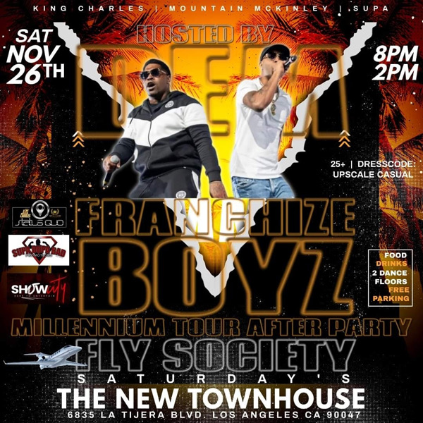 DawgCoinETH20's tweet photo. Fly Society Every Saturday, Saturday, November - November 26th
https://t.co/Kskp3cqfYp
#FlySociety #birthday #parties #celebrate #VIP #bottleservice #lanightlife #igblackevents #lablackevents #blackeventsinla #TheNewTownHouseLA #music #DJ #dance #urbanevents #eblast #theloop411 https://t.co/2Ew3PMHp30
