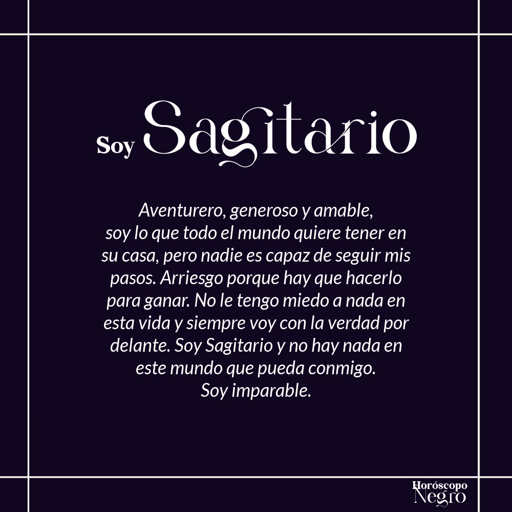 Soy #Sagitario... ✨🔮✨ #horoscoponegro