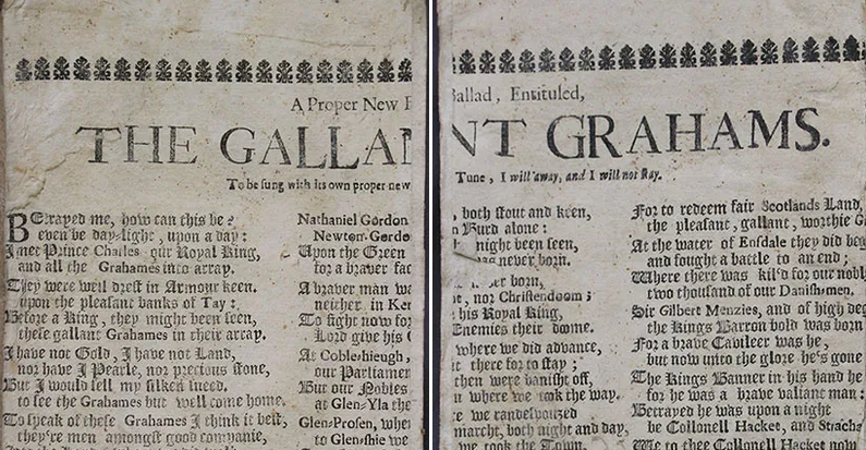 UL_SpecColl's tweet photo. For this week's #BoltonLibrary post we present fragmented broadside finds of bloody battles, gallant grahams & Leader-haughs and yarow! These possibly constitute hitherto unrecorded unique items in the collection! @ULLibrary
Read more and subscribe at: https://t.co/9ThvY2e05F https://t.co/CIKH6Z65Md