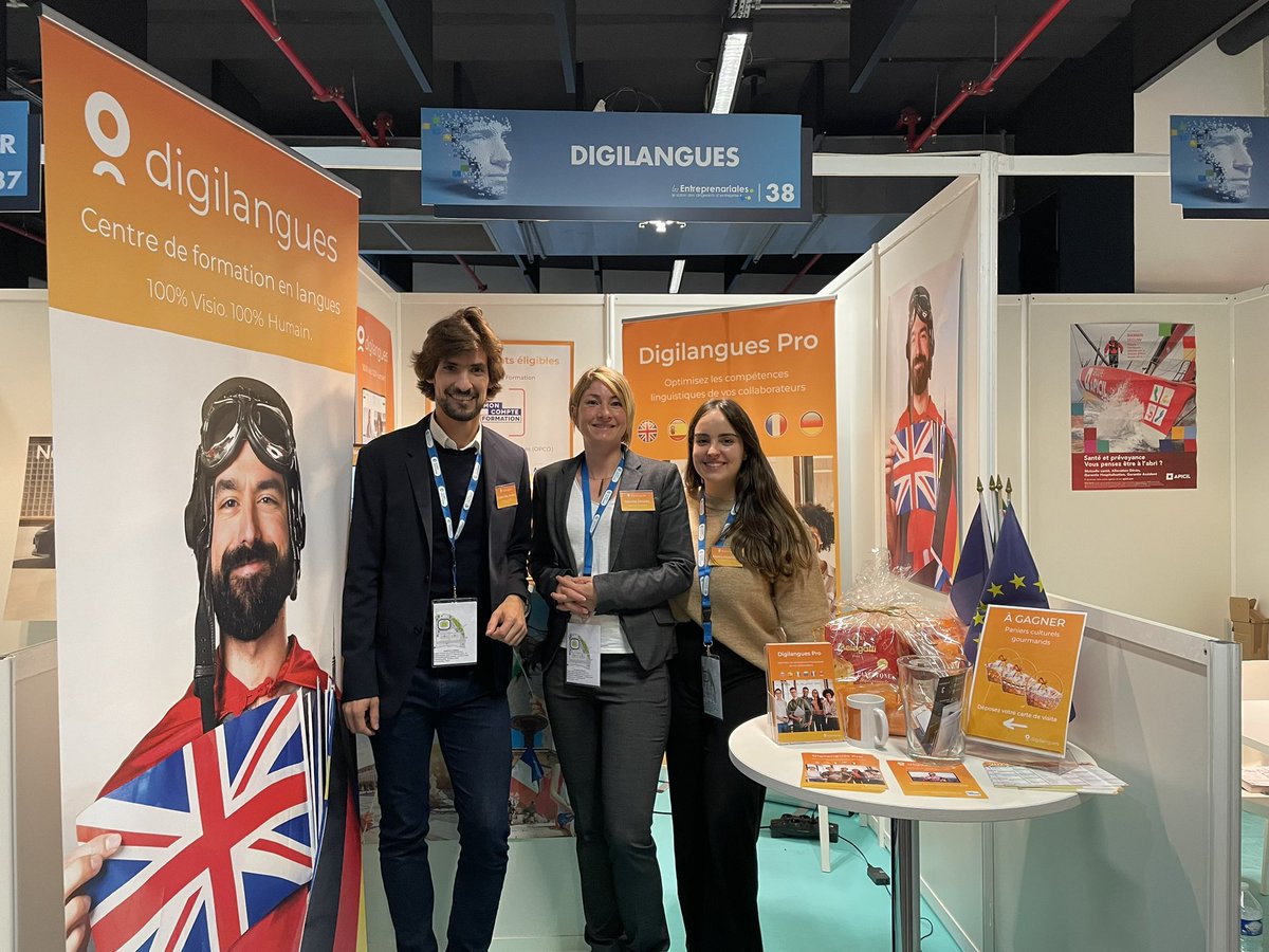 UPE_06's tweet photo. #Entrep22 @digilangues Présent au stand 38, l’entreprise propose des formations professionnelle de langues étrangères 100% visio 🌍 https://t.co/0mjfiVX6kG