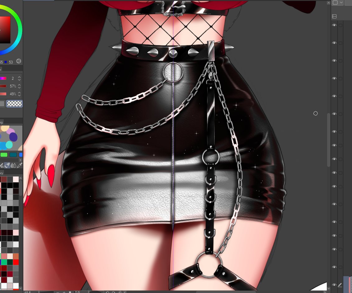 YoshinoArt's tweet photo. I just spent 3 hours shading JUST the skirt

And this is why my vtuber prices increased ✨ https://t.co/vYmSnOIbvw