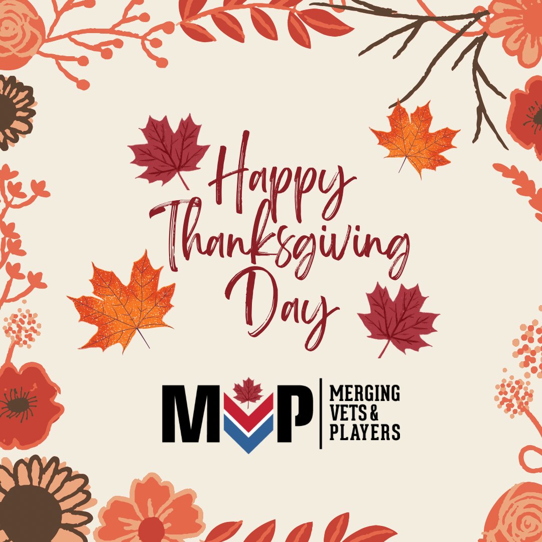 VetsandPlayers's tweet photo. Wishing you a happy Thanksgiving! ๐ฝ What dish are you looking forward to the most?!
#mergingvetsandplayers #MVP #camaraderie #support #health #motivation #teammate #teamwork #community #athletes #veterans #nonprofit #organization #nonprofits #Thanksgiving #Holiday #TurkeyDay https://t.co/NqSlUdVmg1