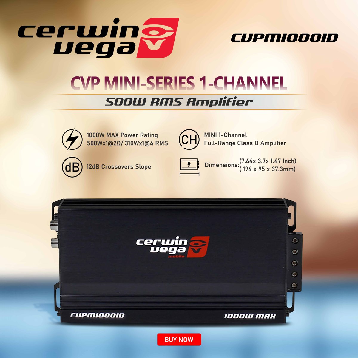 cerwinvega_usa's tweet image. With a numerous amount of mono and multi-channel amplifiers to select from at a tremendous value for the performance, enjoy the LOUD sound experience with CVP Performance series products.
#amplifier #compactsize #rightprice