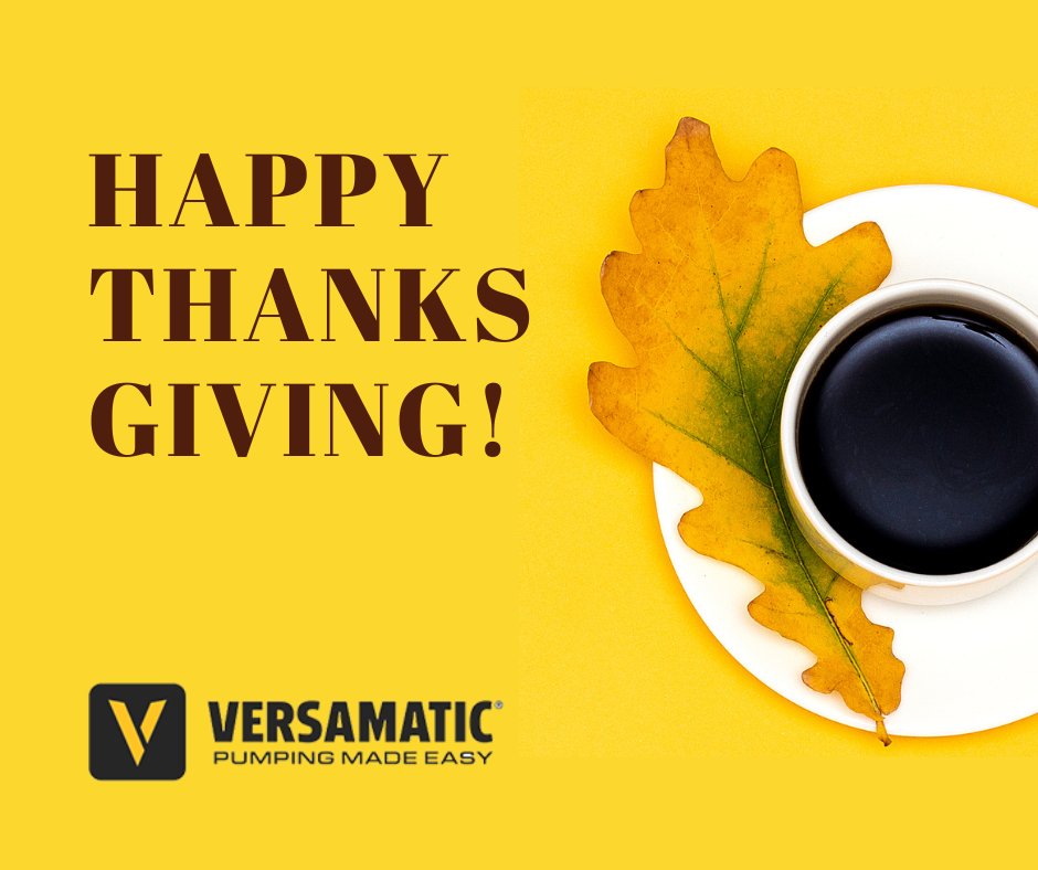 Happy Thanksgiving from your friends at Versamatic!

#Versamatic | #HappyThanksgiving ☕🍁