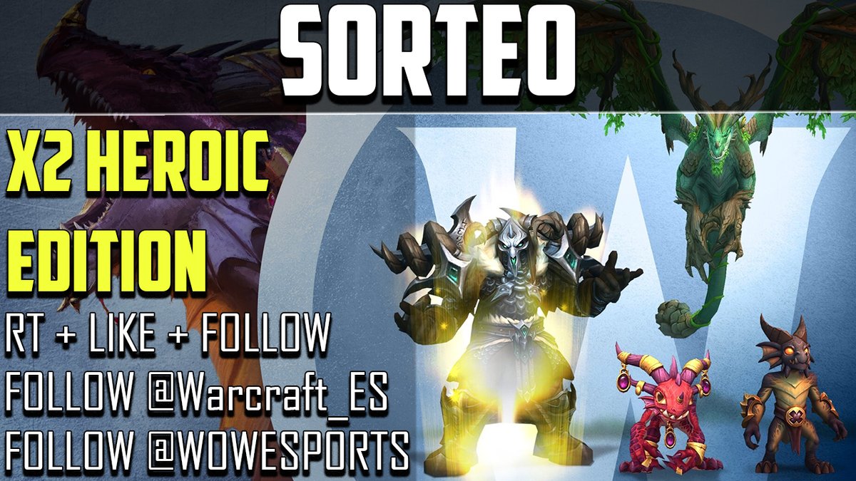 Sufakmurloc's tweet photo. SORTEO EU de 2 HEROIC EDITIONS de #DragonFlight obviamente #WoW_Partner 💙

Muy fácil damas y caballeros ⬇️

🔁Este Tweet + ❤️
➡️Sigan a @Sufakmurloc @Warcraft_ES y @WoWEsports 

Los ganadores se darán el Lunes 28🥇

🐉¡Nos vemos en Las Islas Dragón!🐉

¡Mucha suerte! https://t.co/vSd5kvTt5z