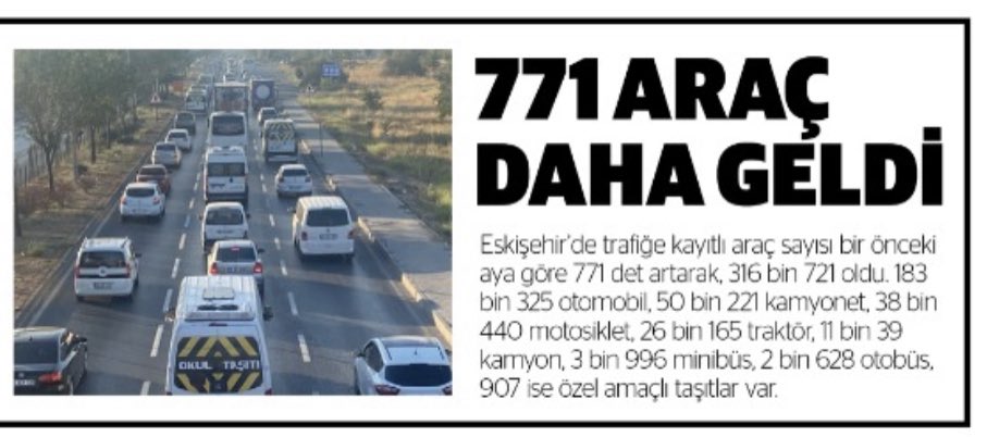 Problem: TRAFİK 
Çözüm: İSTİYORUZ
 
Sabah 6:00 da kalkıyoruz ve saat 8:00 da ancak işimize yetişiyoruz. 
 
Akşam 18:00 da işten çıkıyoruz ve 20:00 da eve varıyoruz. 
 
900.000 nüfusumuz var. Bu ölçekteki bir kent için YAMAN BİR ÇELİŞKİ.
  
316.721 araç trafikte ve sürekli artıyor