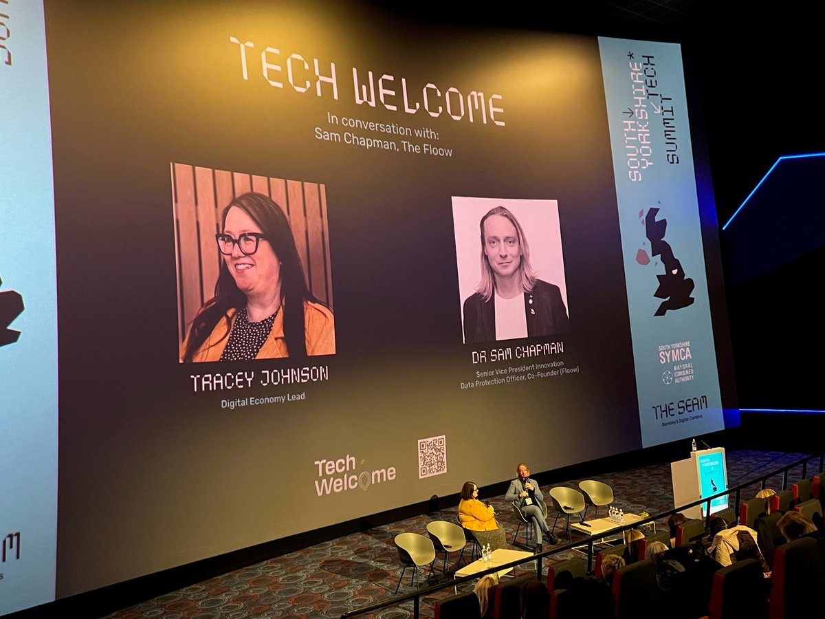 SouthYorksMCA's tweet photo. 🗣"That early support for landing companies or start-ups is invaluable." Dr @SamChapman from @TheFloowltd on the new Tech Welcome grant announced today at #SYTechSummit
More info ➡https://t.co/tbzgwNMPXd https://t.co/ZGqBwvs8uH