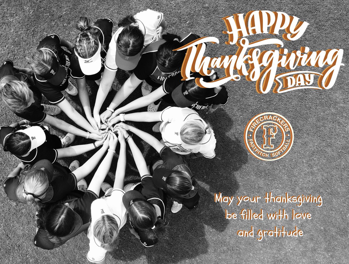Firecrackersinc's tweet photo. Grateful, thankful &amp; blessed 🧡 THANK YOU for choosing to be a part of #FCNation 🧨

Happy Thanksgiving, everyone!

.
#firecrackerssoftball #firecrackers #firecrackersoftball #softballlife
#fcsoftball #softball #softballteam #softballgirls #homerun #homeruns #thanksgiving https://t.co/BQIr9U566C