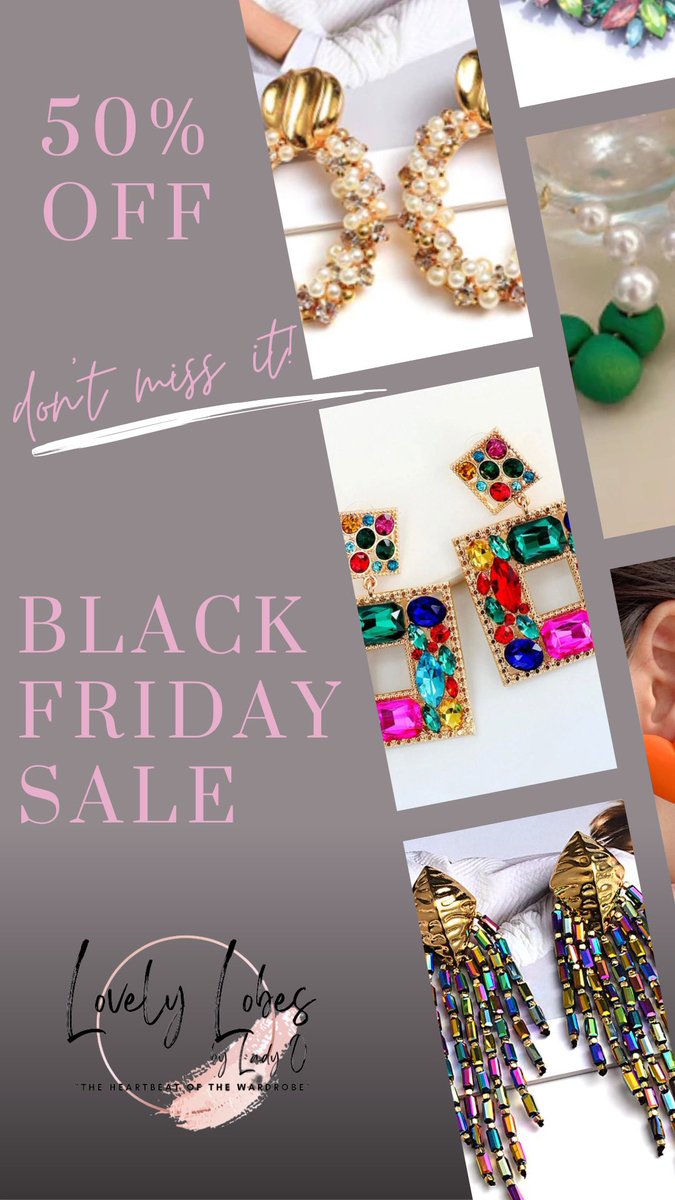 lovely_lobes_'s tweet photo. BLACK FRIDAY SALE 50% off the entire site… starts at midnight. https://t.co/2VGV1AUFNf https://t.co/xer4E6xY9n