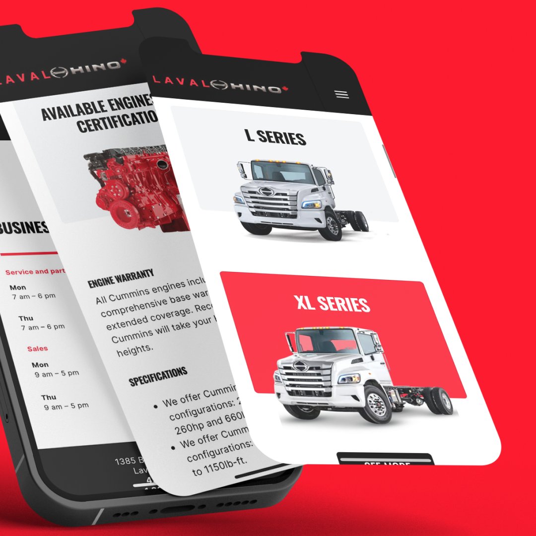 leadhouse_ca's tweet image. Un énorme merci à l'équipe de Hino Laval pour leur confiance pour la refonte complète de leur site web! 😎