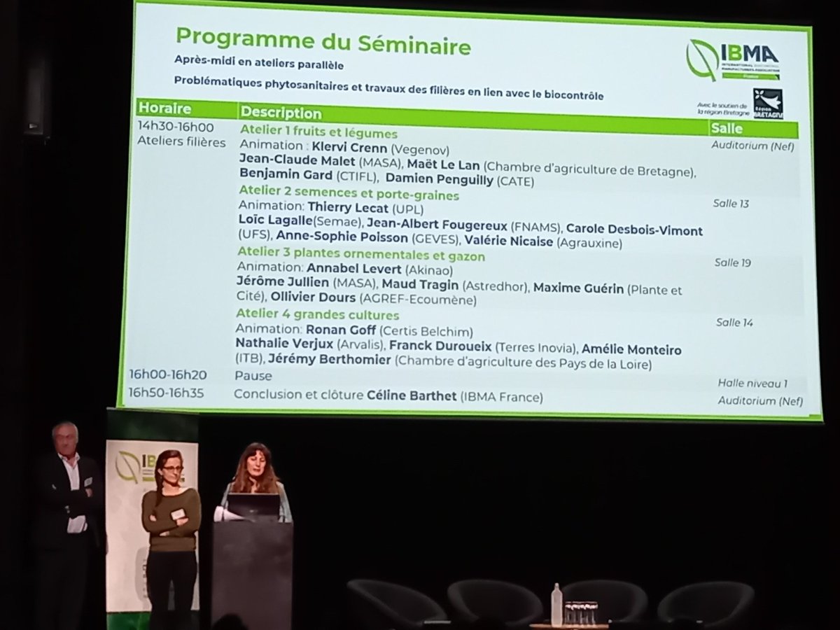 ASophiePoisson's tweet photo. Excellente journée technique et réglementaire du biocontrole @IBMAFrance où le sujet #Semences &amp; #Biocontrole a été abordé sous divers angles. 
C'est un secteur crucial, dynamique et source d'innovations qui mérite qu'on s'y intéresse encore davantage!
🙏IBMA 🙏Intervenants https://t.co/JRDIi5Yg4E
