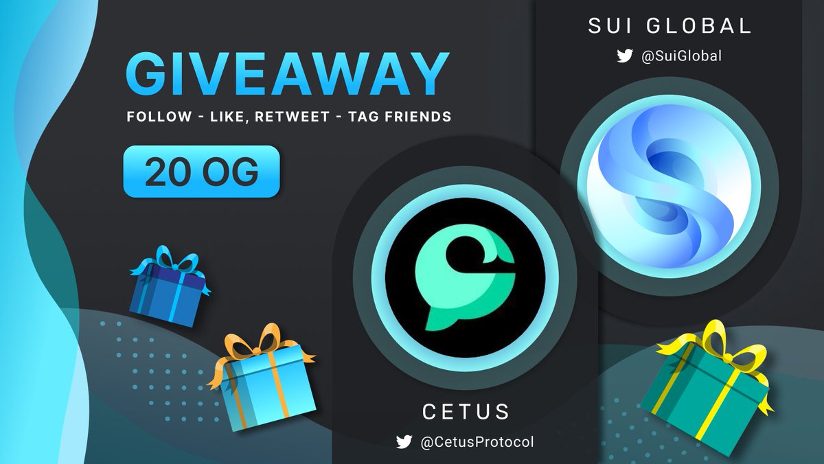 thedailyblock's tweet image. 🔥HOT GiVeWAY🔥

🎁20 OG for 20 Lucky Winners🎁 

@CetusProtocol is a pioneer dex and liquidity protocol on #Aptos &amp;amp; #Sui.

1. Follow @CetusProtocol  &amp;amp; @SuiGlobal
2.❤️,Retweet
3. Tag friends

⏰72h
#Sui #Suinami #SuiEcosystem #SuiGlobal