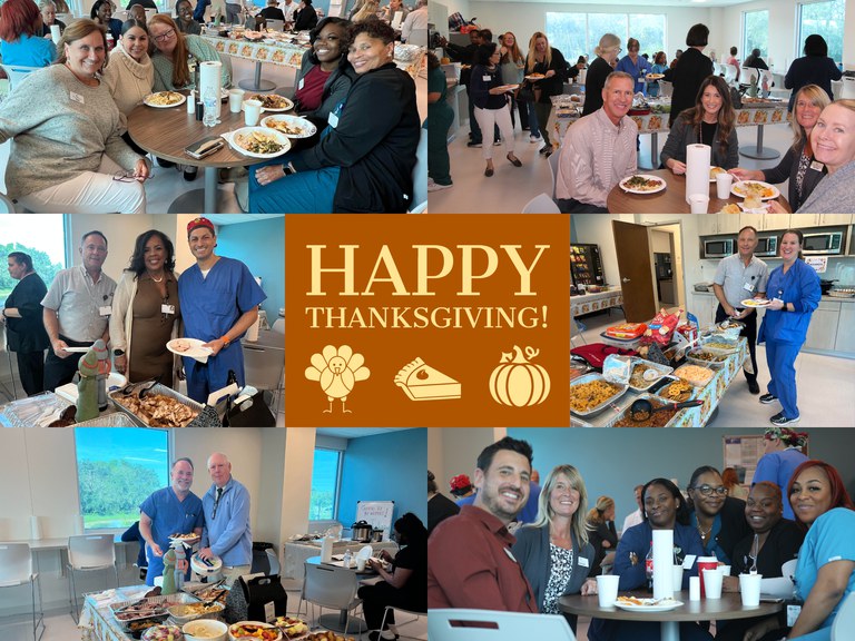 Happy Thanksgiving from Coastal Orthopedics! We had a great time celebrating at our Thanksgiving Potluck last week. We hope you have a happy and safe holiday! We will be closed today and tomorrow, opening at 8:00 am Monday, November 28th.