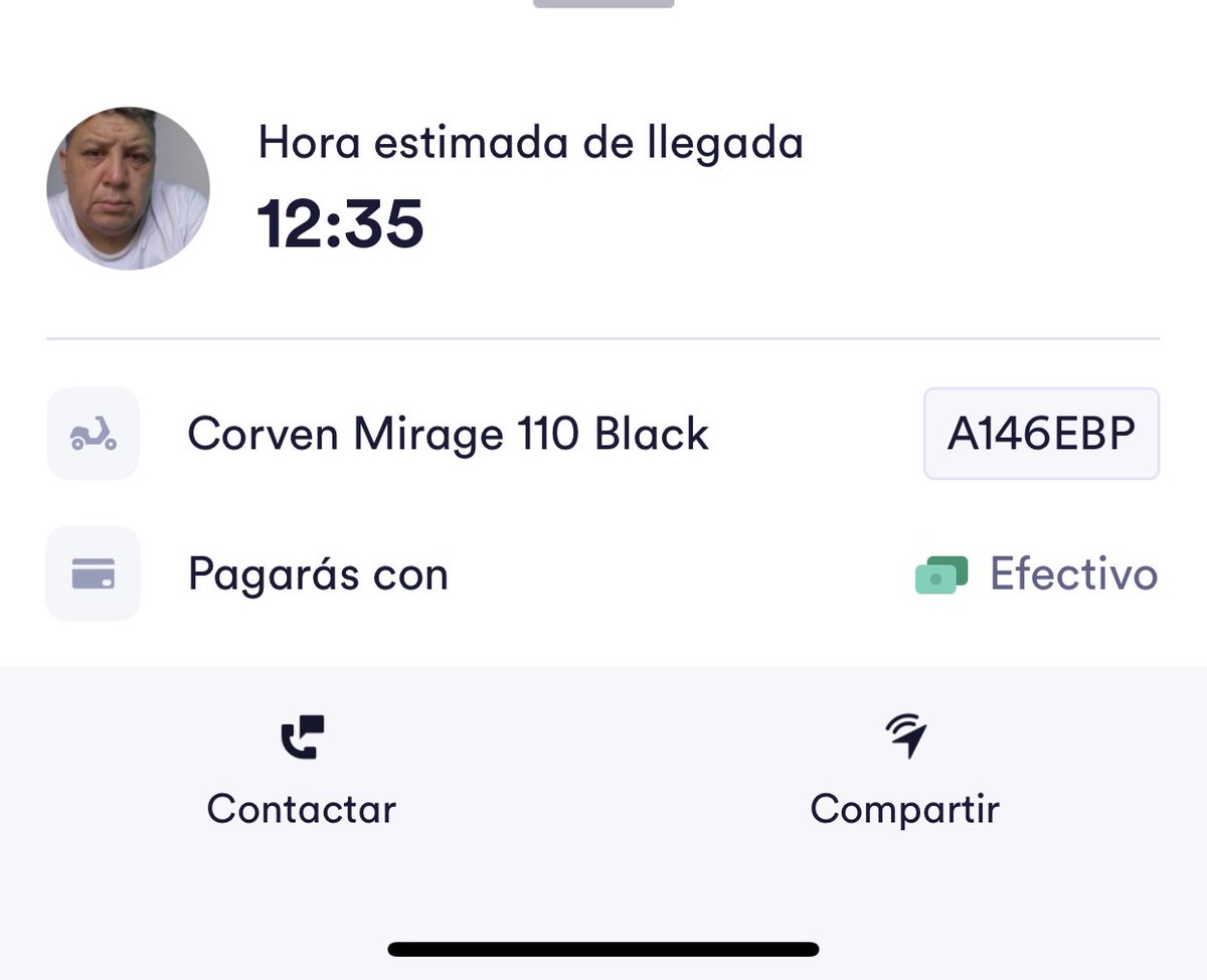SolangeInduFem's tweet photo. @cabify_arg hoy hicimos un viaje de envio con una moto y nos entrego la mitad del envio. Es un desastre. Este es el conductor! https://t.co/okZH0MsOes