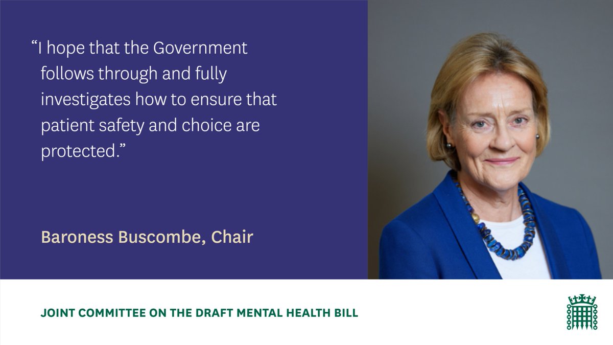 Our Chair welcomes the announcement made by @mariacaulfield from @DHSCgovuk during oral evidence yesterday that discussions on a national review into in-patient mental health facilities are ongoing with the SoS for Health and Social Care Read more here: committees.parliament.uk/committee/605/…