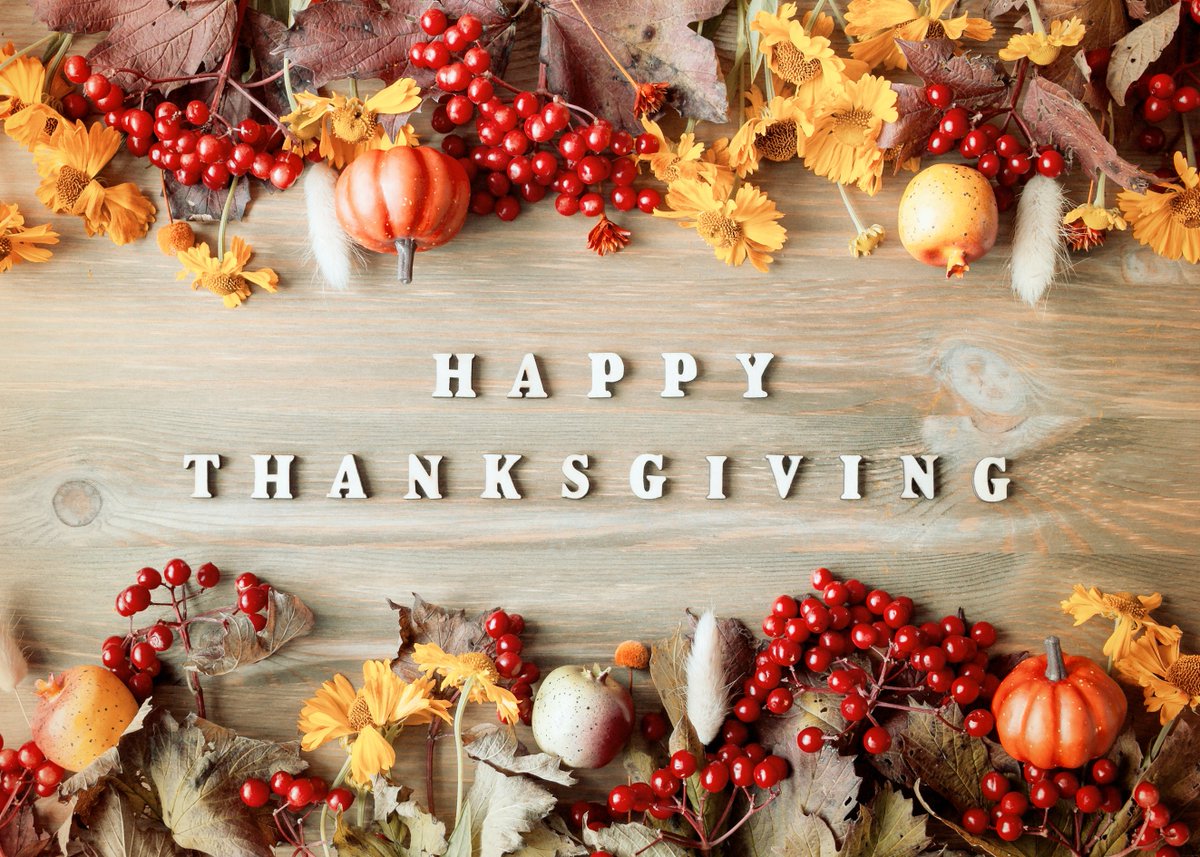 Happy Thanksgiving to all of our American friends!