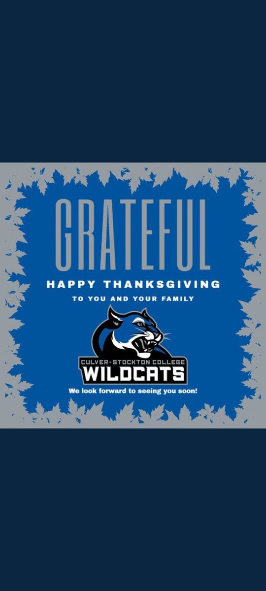 Happy Thanksgiving  to culvor Stockton  college  <a href="/CoachCutshaw/">Roy Cutshaw Jr</a>