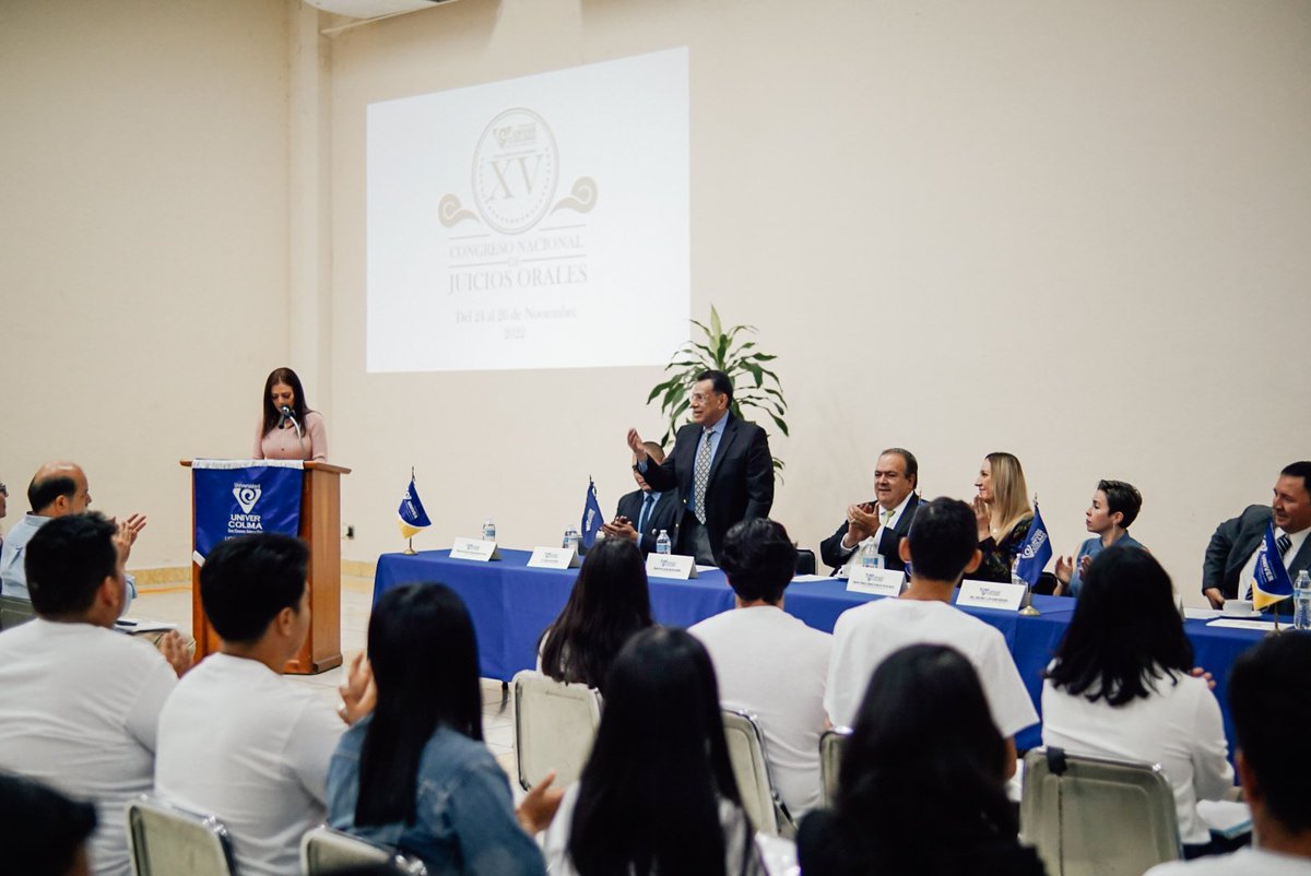 univer_colima's tweet photo. Así damos inicio con nuestro XV Congreso Nacional de Juicios Orales UNIVER COLIMA. 🙌🏻💙 #UniverColimaSiSoy https://t.co/mjtPi3OHuM