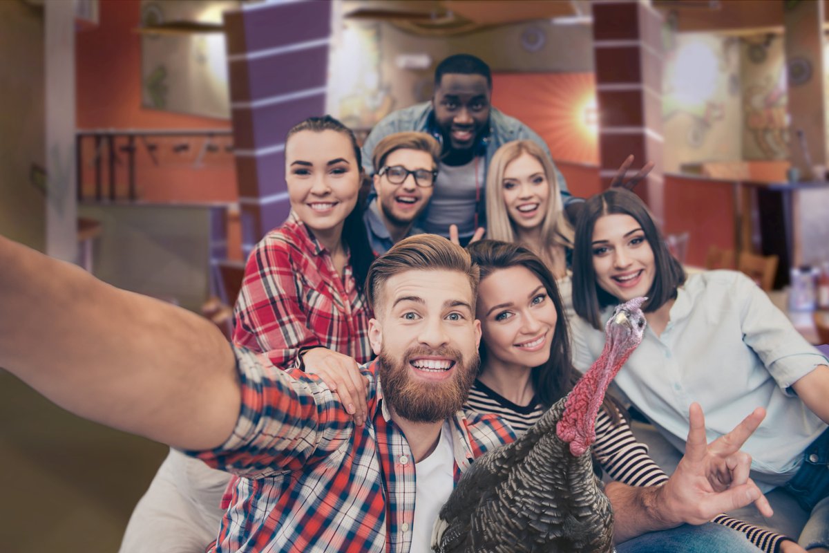 Phew! Looks like this little guy made it out alive anyway..
We would like to wish all of you a Happy Thanksgiving!