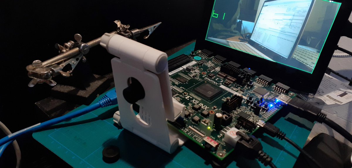 E14Community's tweet photo. "The challenge of this project is to show a Heads-Up Display using the video captured by the #Xilinx Pcam 5C camera. The #MicroBlaze processor could access the frame store and render, but this is computationally intensive" https://t.co/Fqcak5LgJN https://t.co/Ad5VfQ4MYs