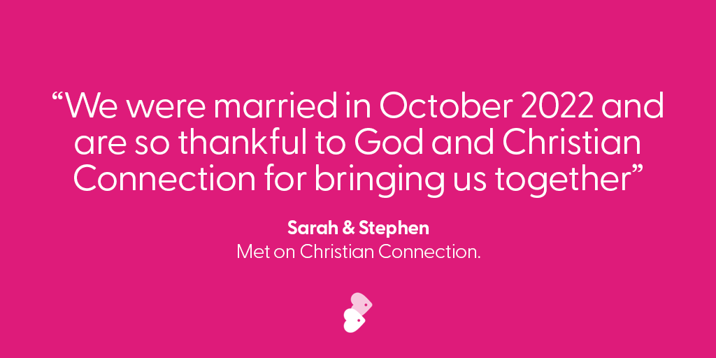 ChConnect's tweet photo. "We were married in October 2022 and are so thankful to God and Christian Connection for bringing us together" - Sarah and Stephenπ
It's always a delight to hear from couples who've found each other through Christian Connectionππ
#ChristianDating #ChristianConnection https://t.co/XdgJKaxZCf