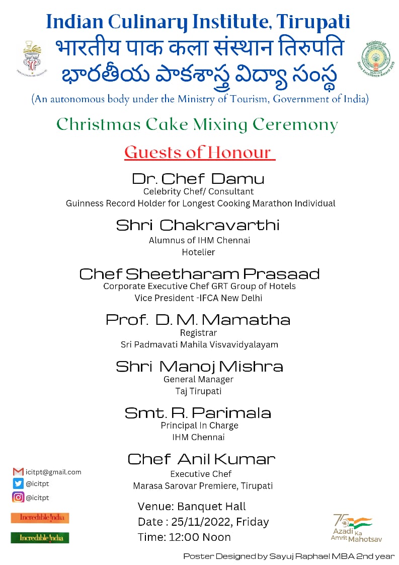 icitirupati's tweet photo. Christmas cake mixing ceremony... at Tirupati ICI. https://t.co/Gqimxx1IWs